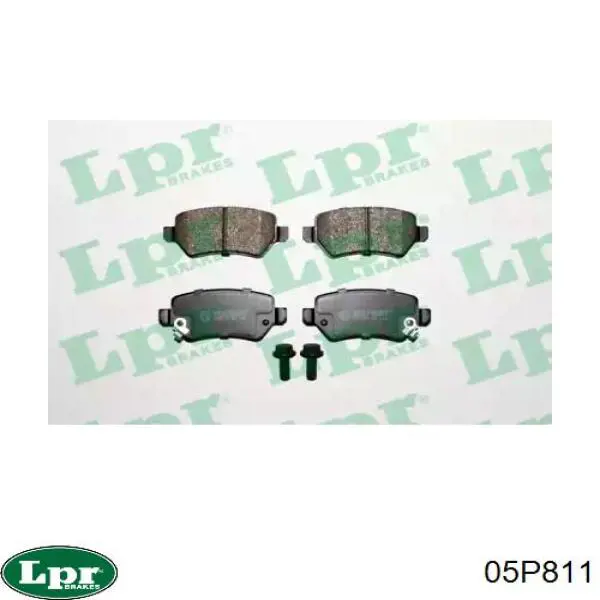 05P811 LPR Колодки тормозные дисковые комплект