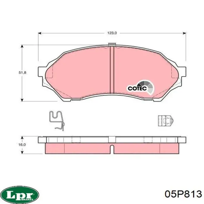 Колодки LPR 05P813 цена, от 14.27 USD
