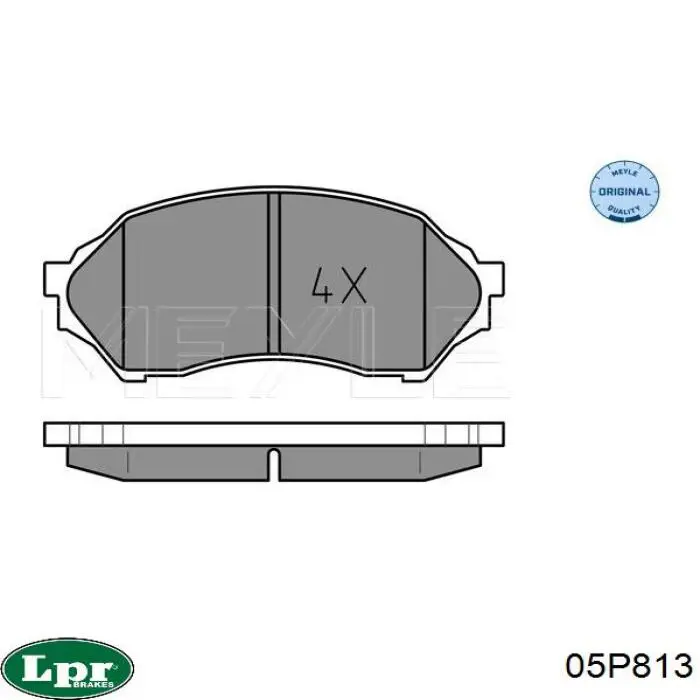 Купить 05P813 LPR Колодки тормозные