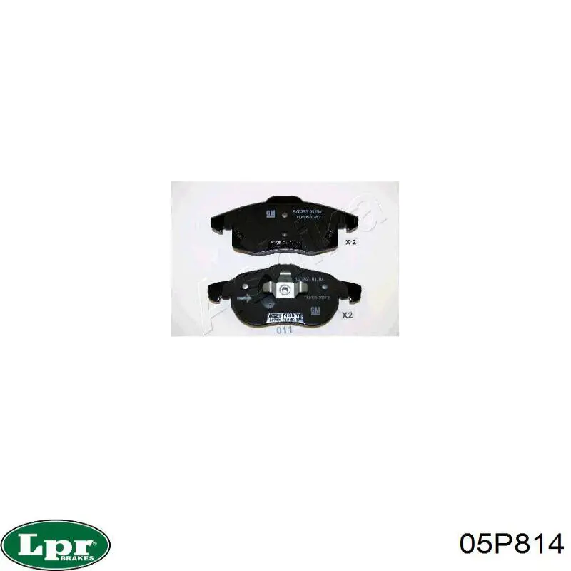 Купить 05P814 LPR Колодки тормозные
