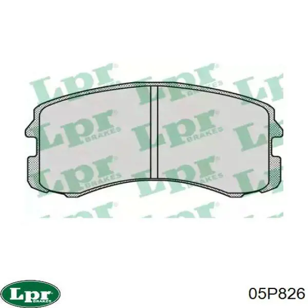 Передние тормозные колодки 05P826 LPR