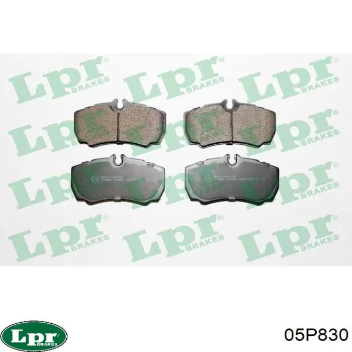 05P830 LPR Колодки тормозные дисковые комплект