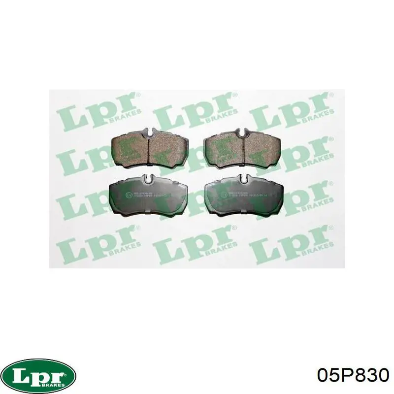 Купить 05P830 LPR Колодки тормозные задние, дисковые