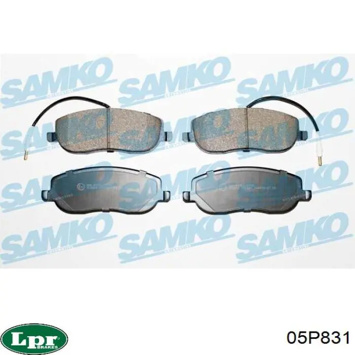 05P831 LPR Колодки передние