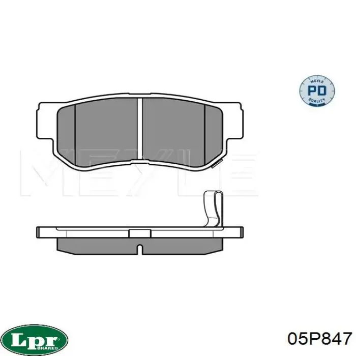 Колодки дисковые  LPR 05P847 цена, от 12.29 USD