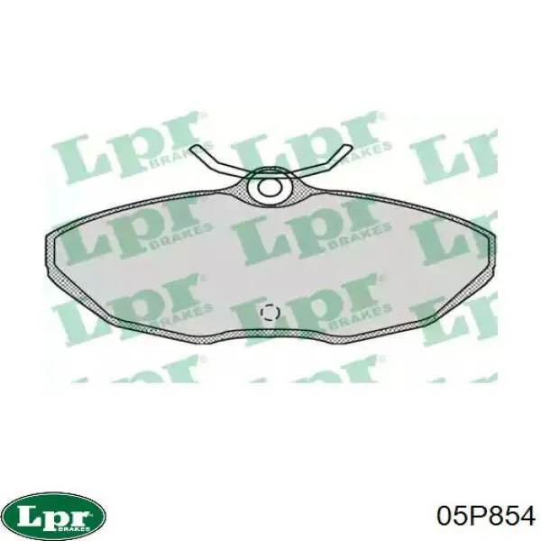 05P854 LPR колодки тормозные задние дисковые
