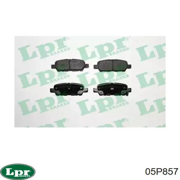 Задние дисковые колодки LPR 05P857