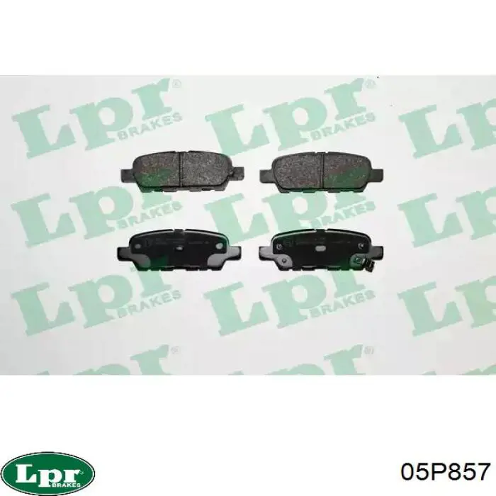 Задние тормозные колодки 05P857 LPR