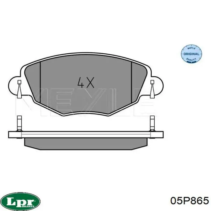Колодки LPR 05P865 цена, от 17.90 USD