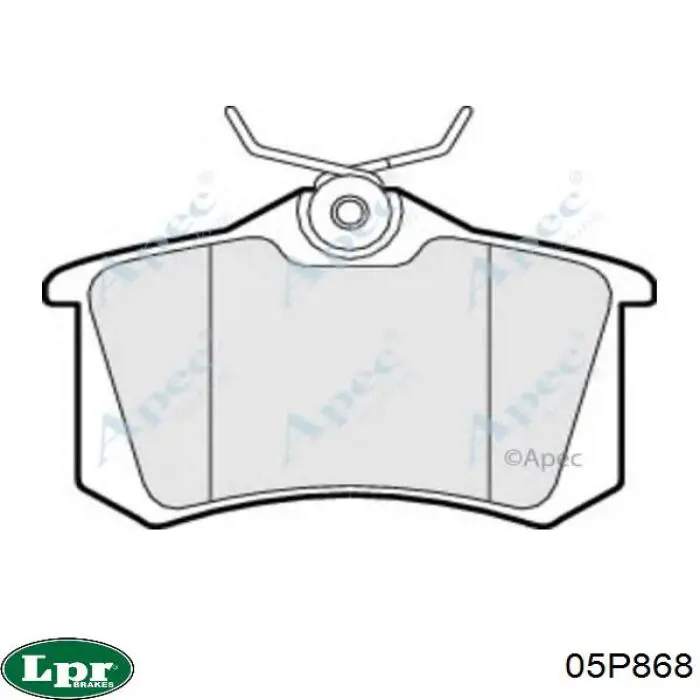 Задние тормозные колодки 05P868 LPR