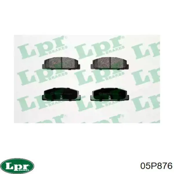 Задние дисковые колодки LPR 05P876