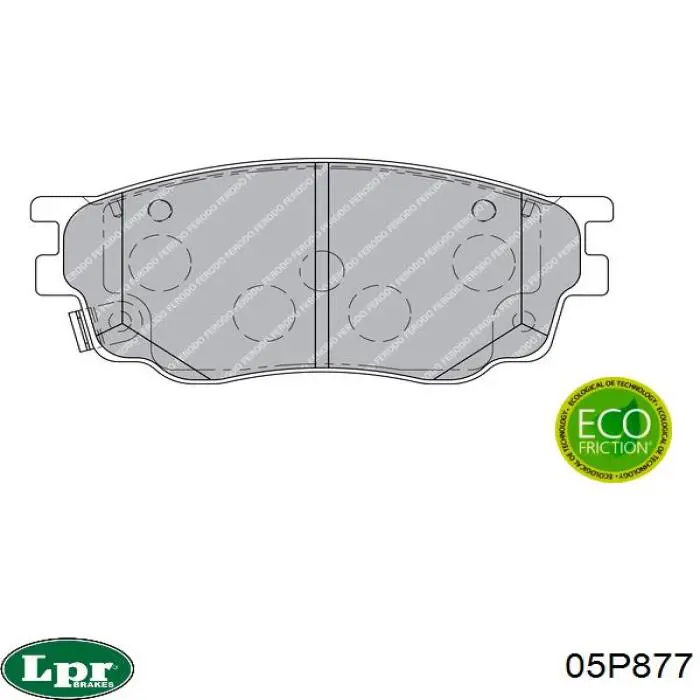 Тормозные колодки LPR 05P877