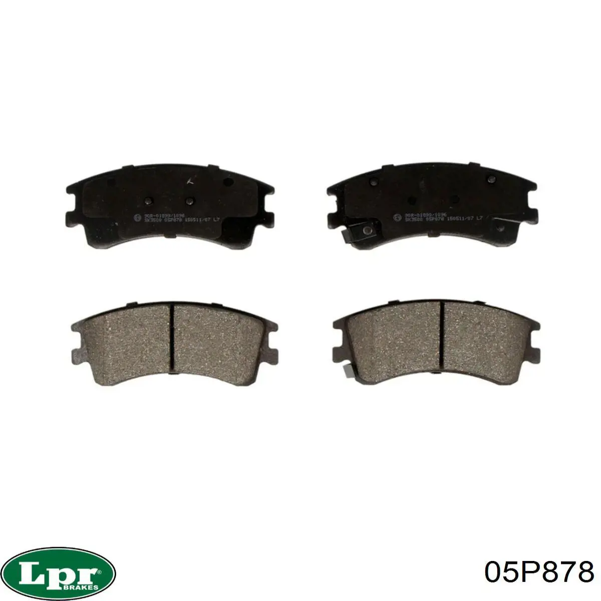 Передние тормозные колодки 05P878 LPR