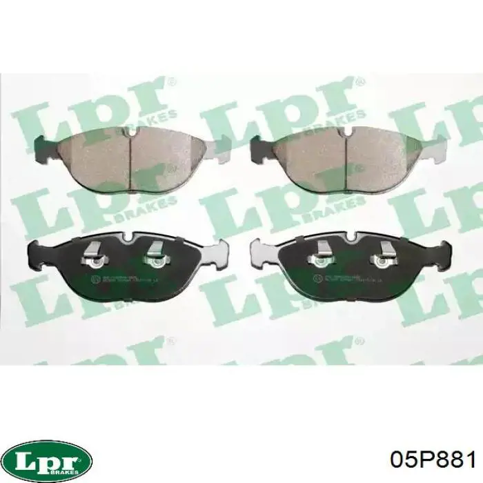 Передние тормозные колодки 05P881 LPR