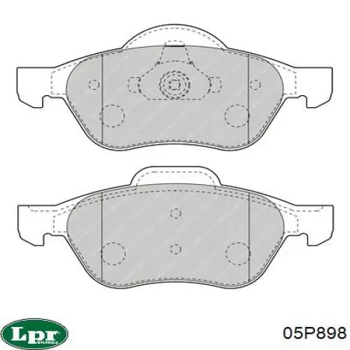 05P898 LPR Колодки передние