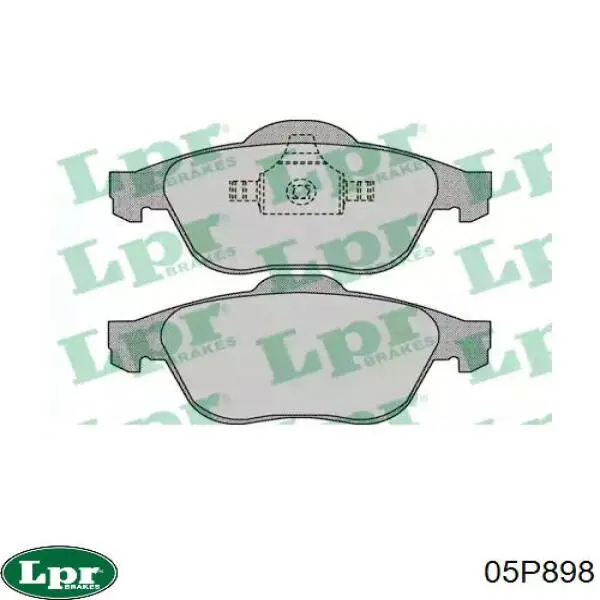 Купить 05P898 LPR Колодки тормозные