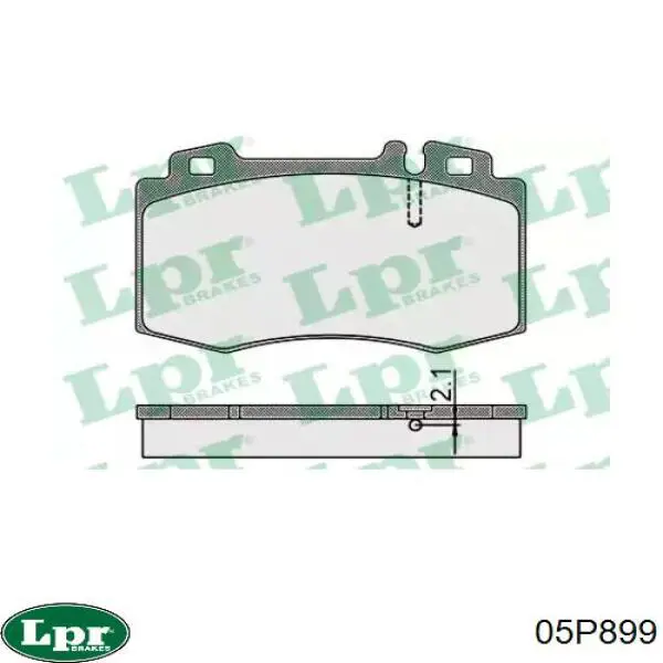 Тормозные колодки LPR 05P899