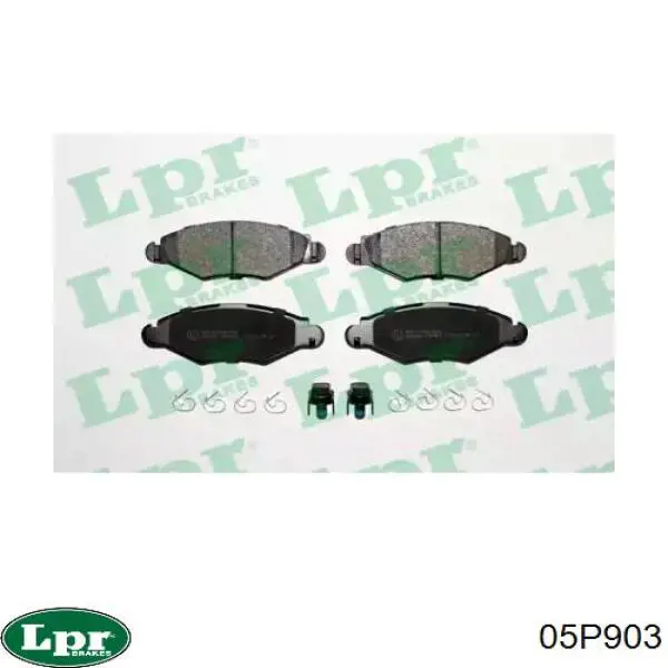Передние тормозные колодки 05P903 LPR