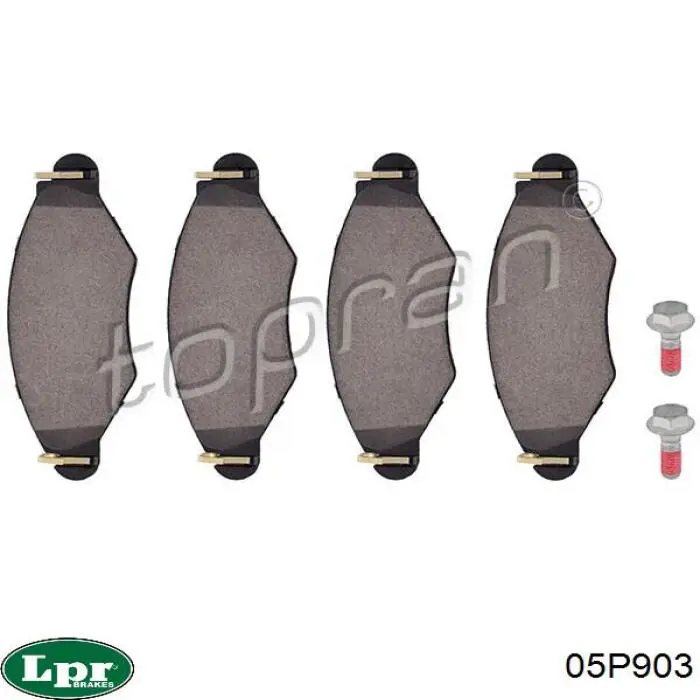 Купить 05P903 LPR Колодки тормозные