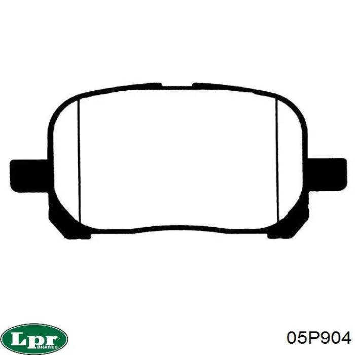 Передние тормозные колодки 05P904 LPR