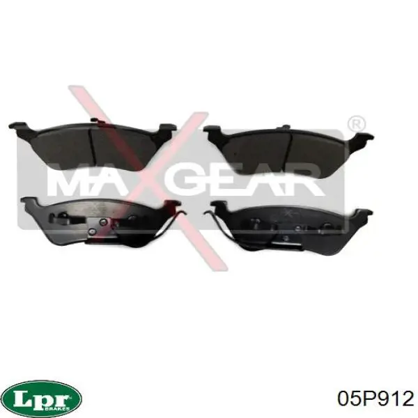 Задние тормозные колодки 05P912 LPR