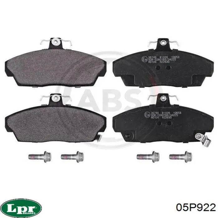 Передние тормозные колодки 05P922 LPR