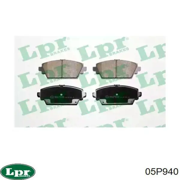 Тормозные колодки LPR 05P940