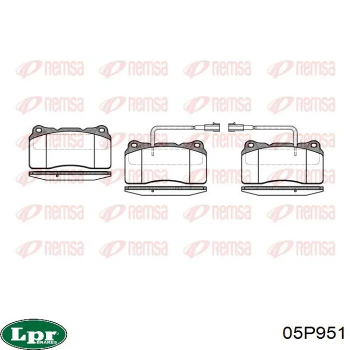 Тормозные колодки LPR 05P951