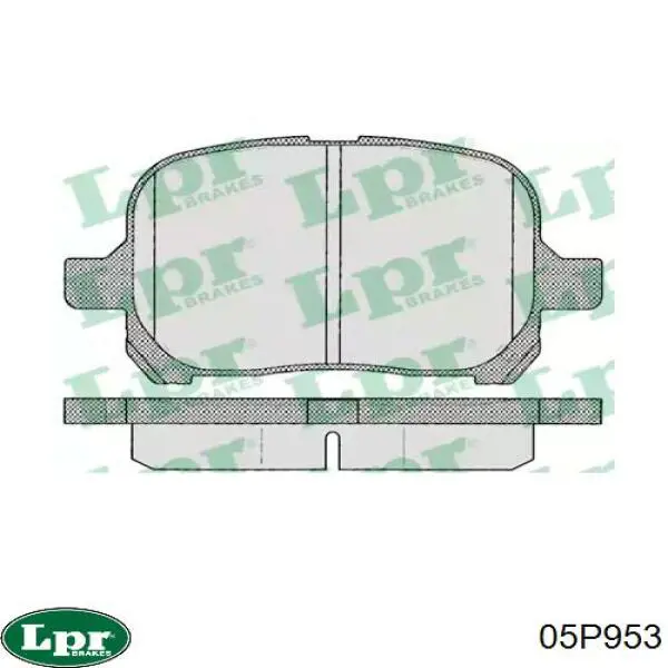 Передние тормозные колодки 05P953 LPR