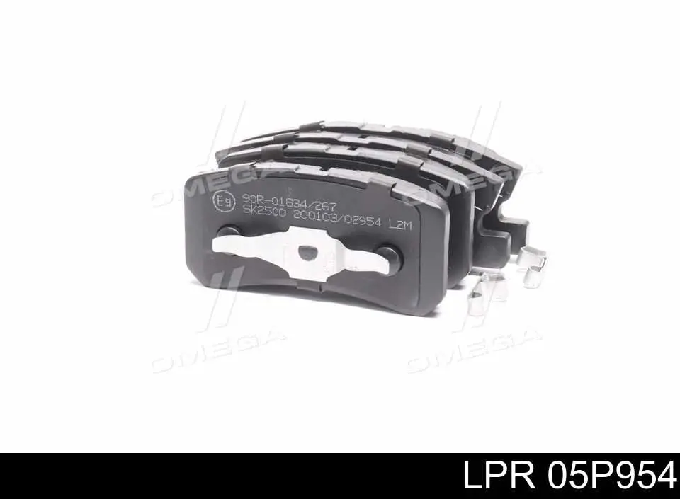 05P954 LPR колодки тормозные задние дисковые