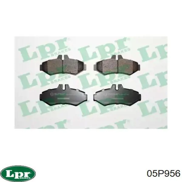 Купить 05P956 LPR Колодки тормозные задние, дисковые