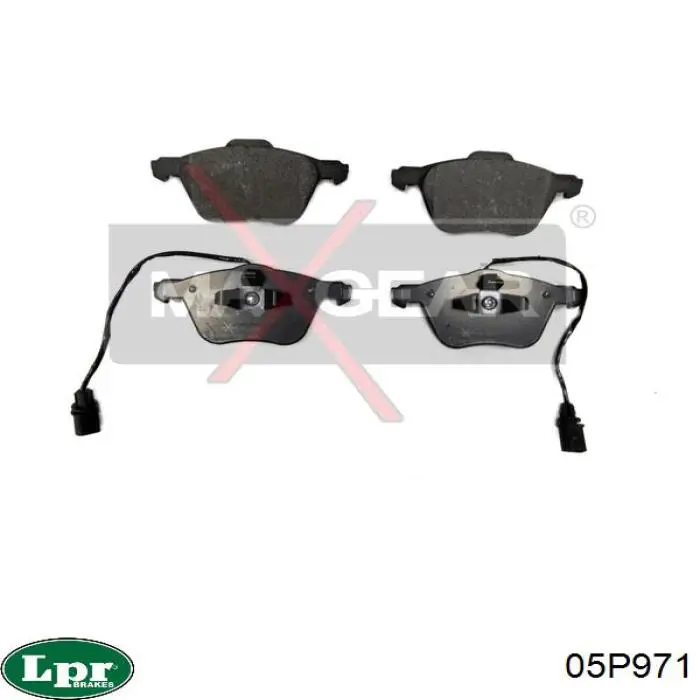 Передние тормозные колодки 05P971 LPR