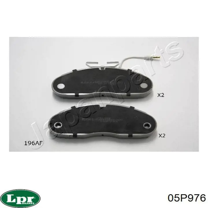 Передние тормозные колодки 05P976 LPR