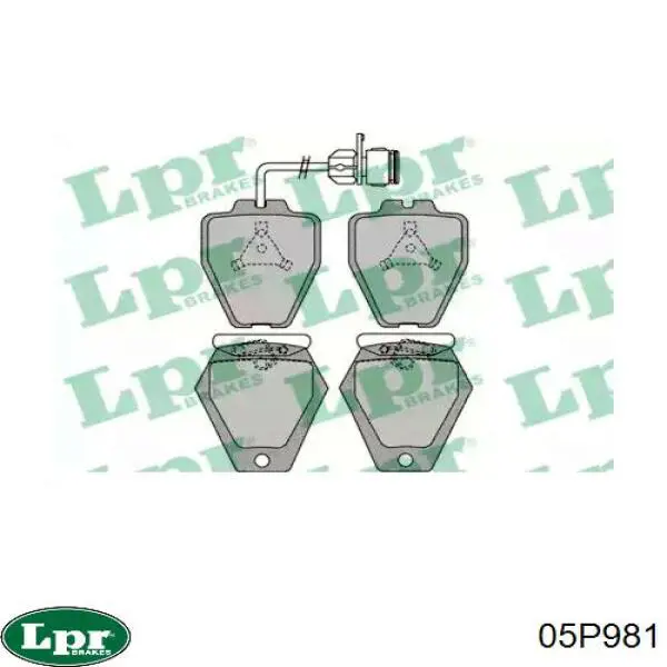 Купить 05P981 LPR Колодки тормозные