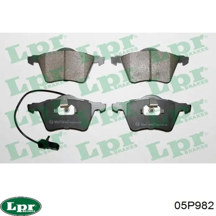 Купить 05P982 LPR Колодки тормозные