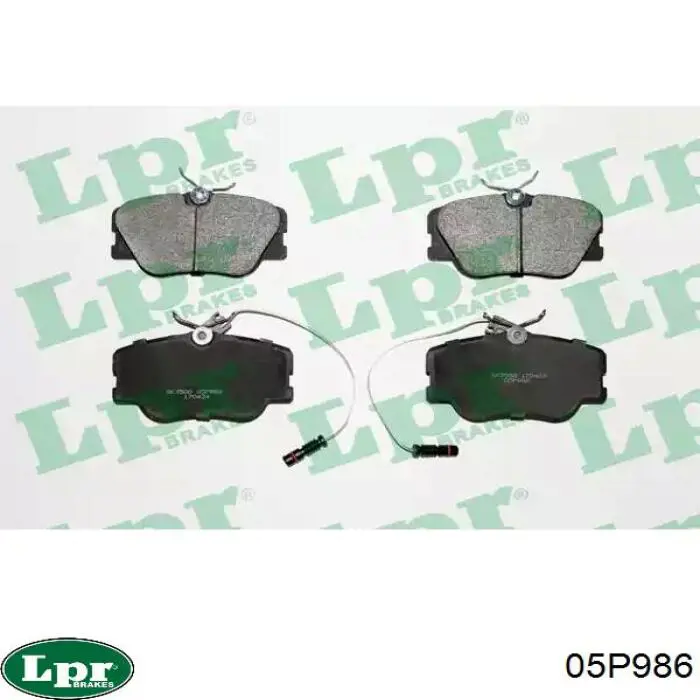 05P986 LPR Колодки передние