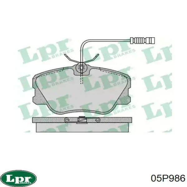 Купить 05P986 LPR Колодки тормозные