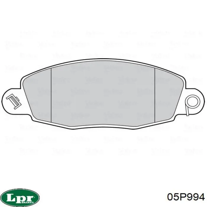 Купить 05P994 LPR Колодки тормозные