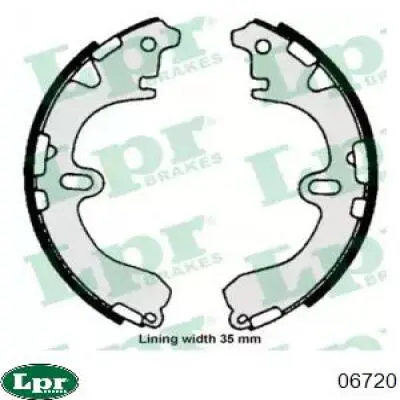 Барабанные колодки LPR 06720