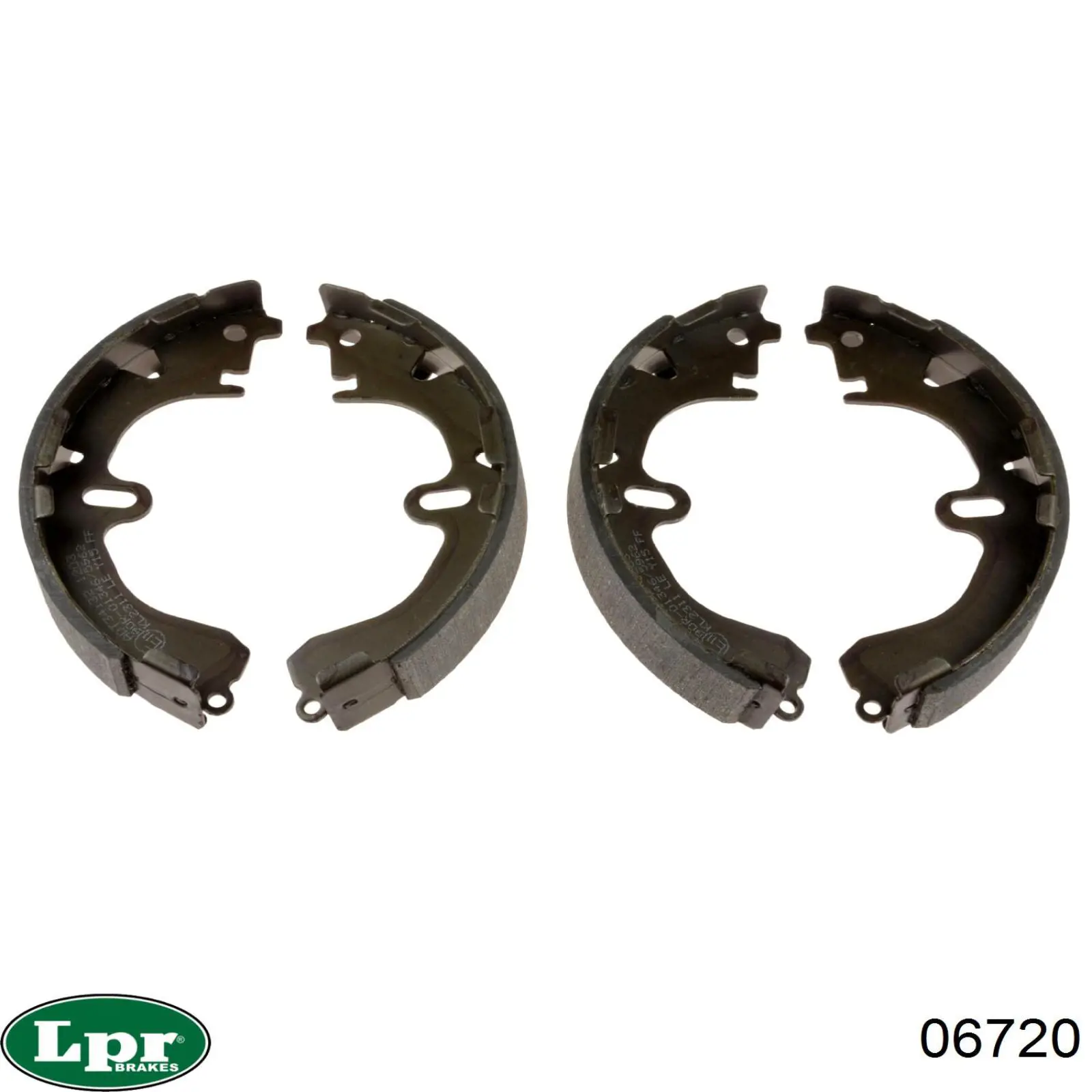 Задние барабанные колодки 06720 LPR