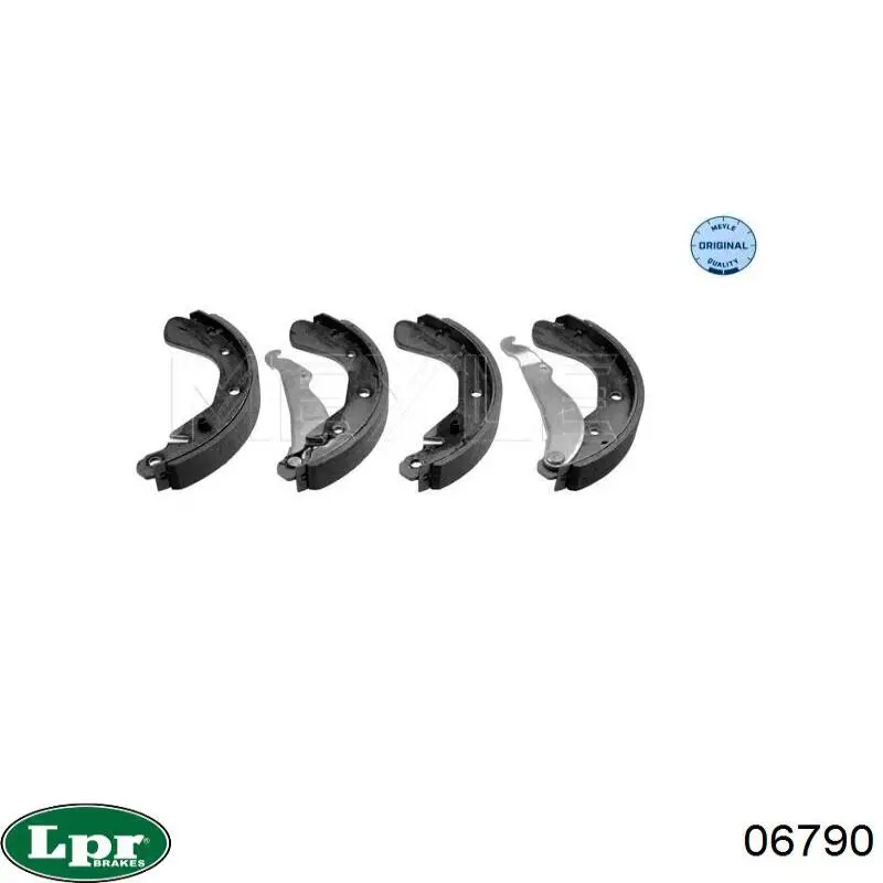 Задние барабанные колодки 06790 LPR