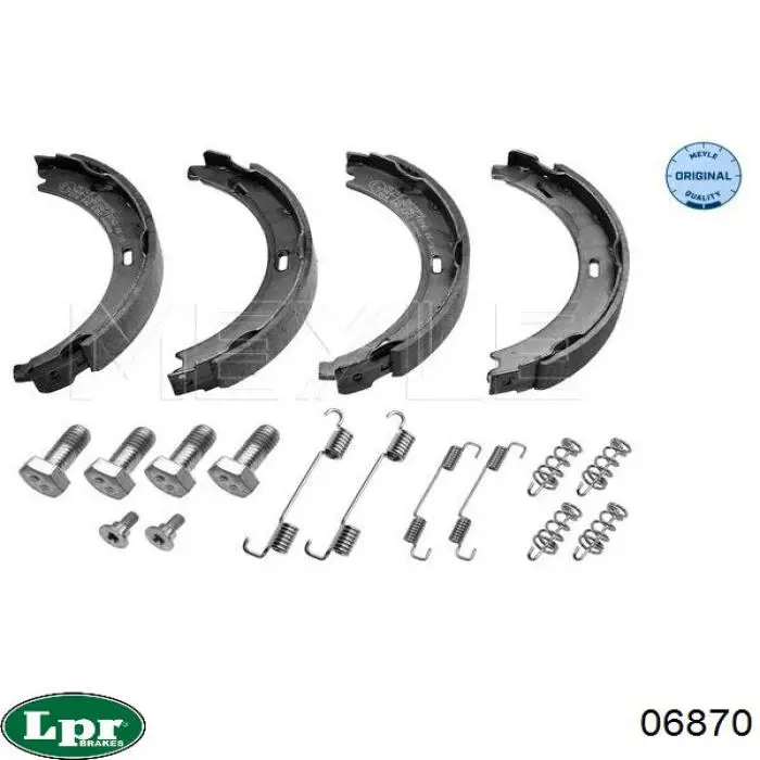 Колодки ручника 06870 LPR