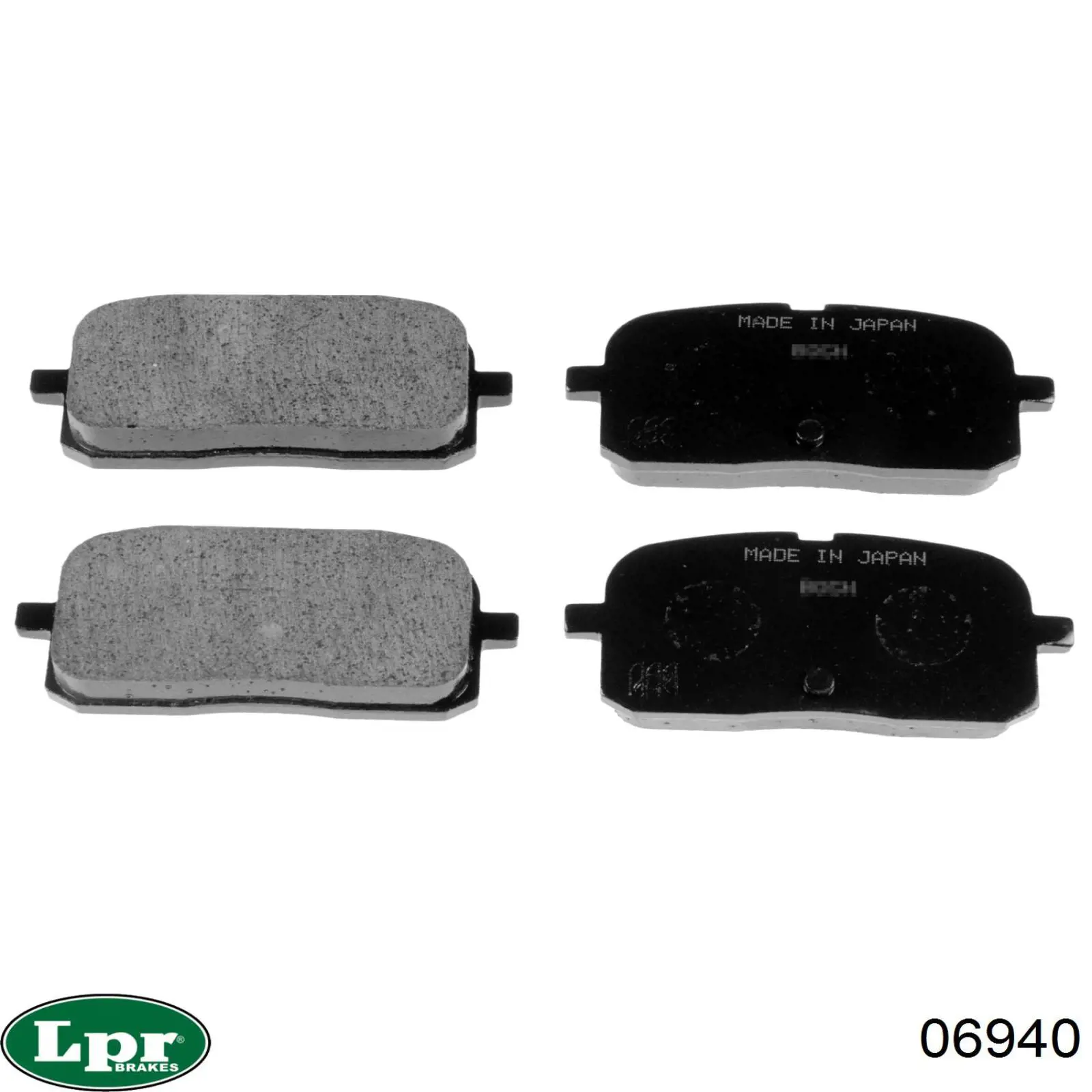 Задние барабанные колодки 06940 LPR