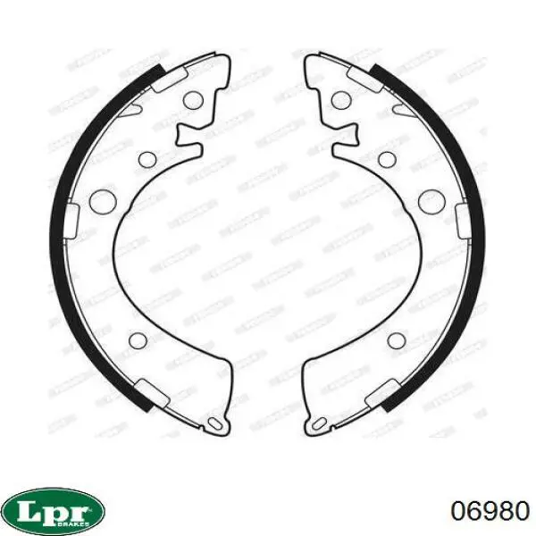 Барабанные колодки LPR 6980