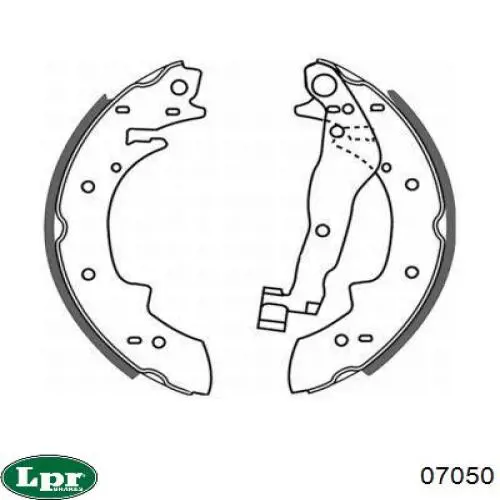 Барабанные колодки LPR 07050