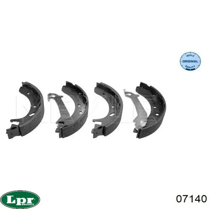 Задние барабанные колодки 07140 LPR