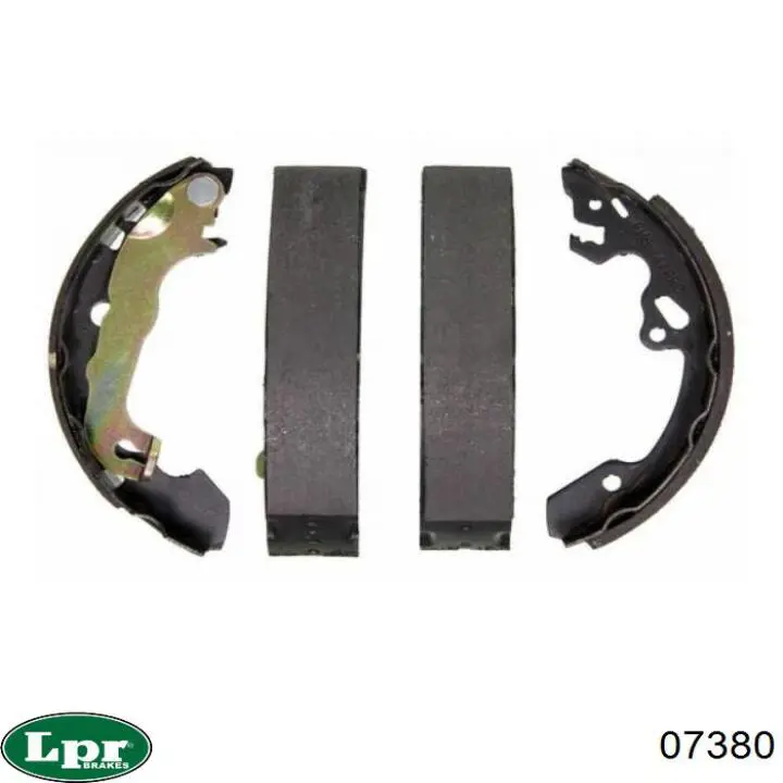 Задние барабанные колодки 07380 LPR