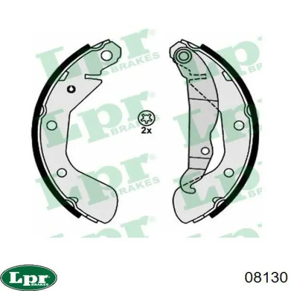 Задние барабанные колодки 08130 LPR