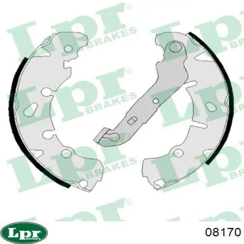 Zapatas de frenos de tambor traseras 08170 LPR
