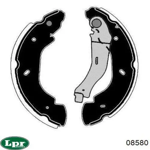 Барабанные колодки LPR 08580